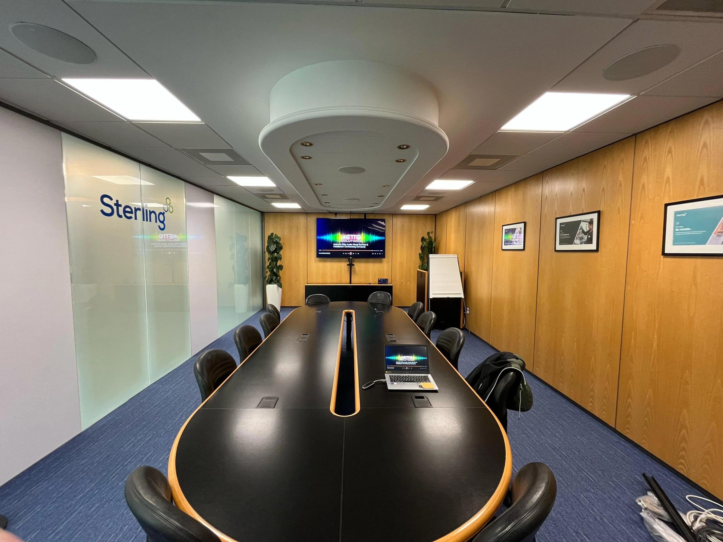 Audiovisual installation for Sterling Pharmaceutical of Cork.