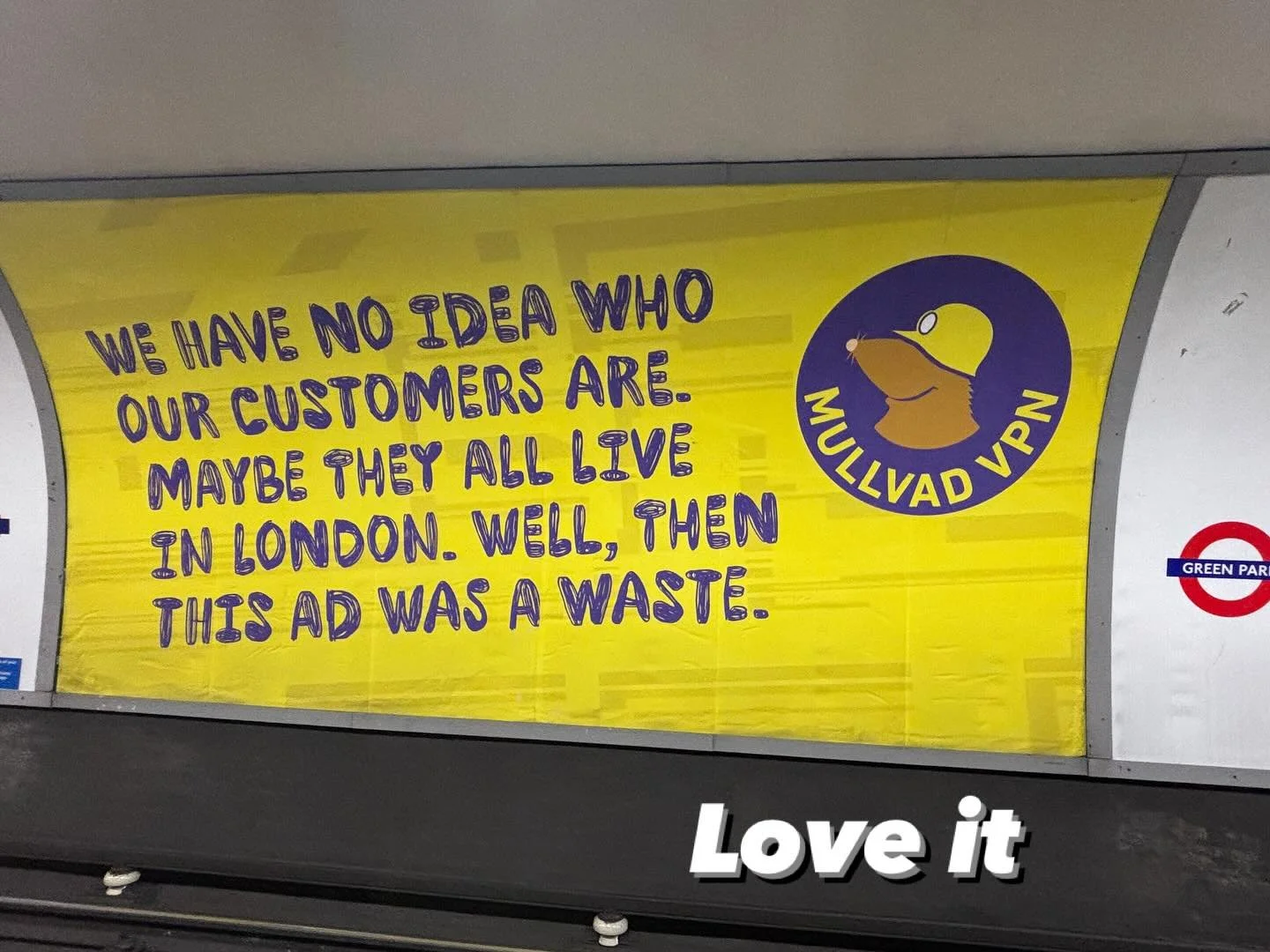 Really clever advert. #tube #ads #london #clever