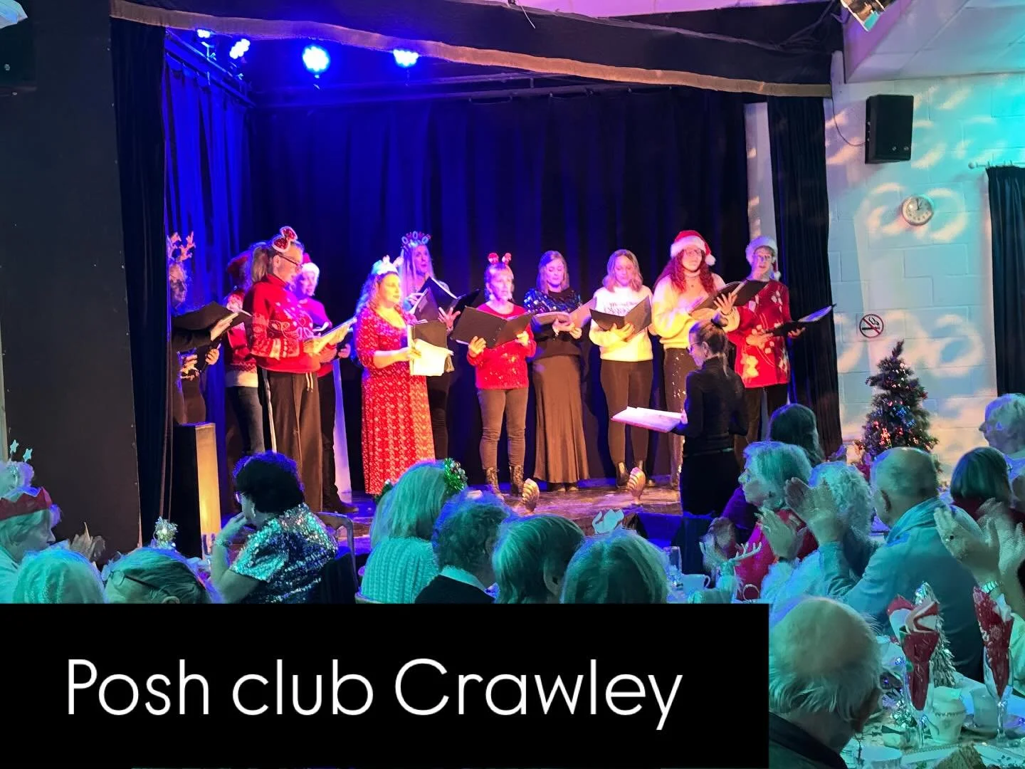 Christmas comes to Crawley today with a Choir at Posh Club. #poshclub