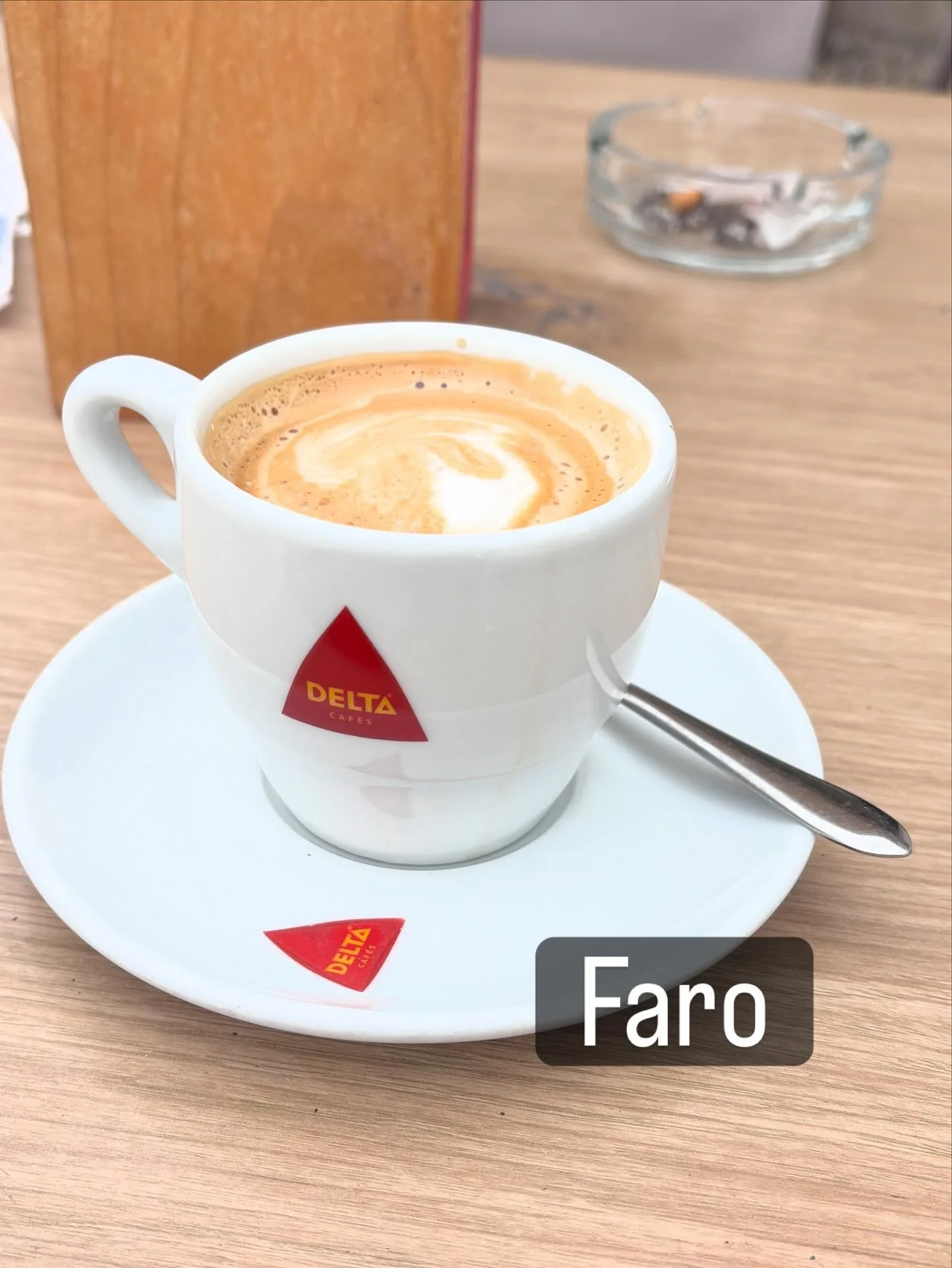 Morning coffee in faro. Strong and simple.