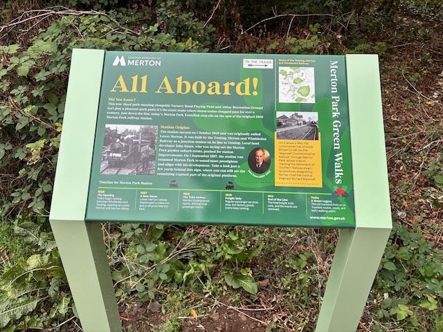 New Heritage Interpretation Signage: Merton Park Green Walks
