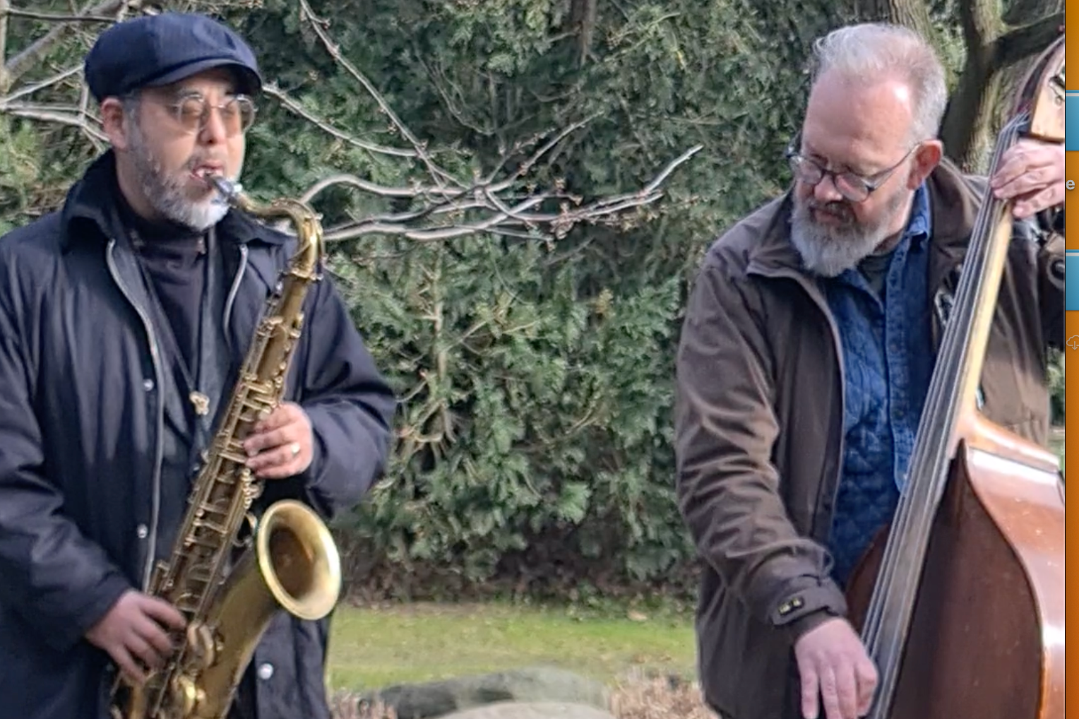 Celebrating Ben Websters 117' Birthday at his grave