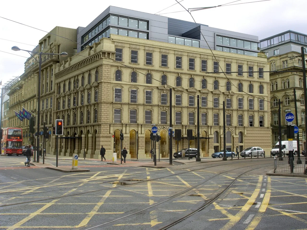 View in Daylight, Proposed Office Scheme, Magnum House, 9 Portland St, Manchester