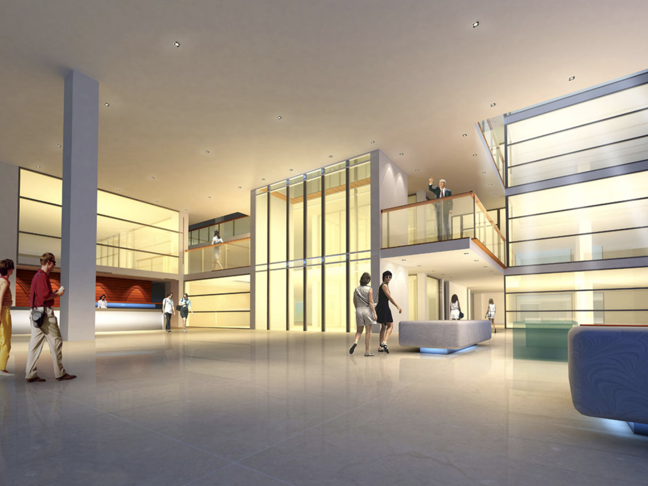 Entrance Lobby, Proposed Office Scheme, Magnum House, 9 Portland St, Manchester