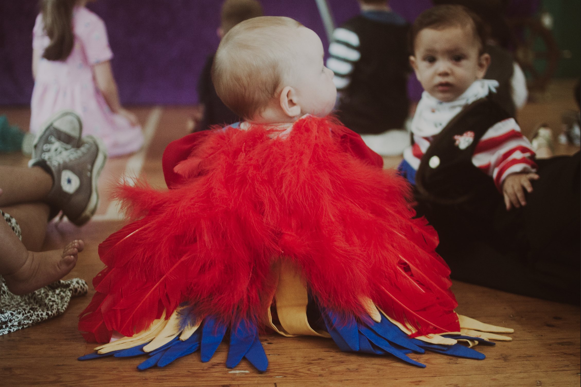 Parrot costume for our middle child, pirate party brief was taken seriously and I love a reason to get the sewing machine out!