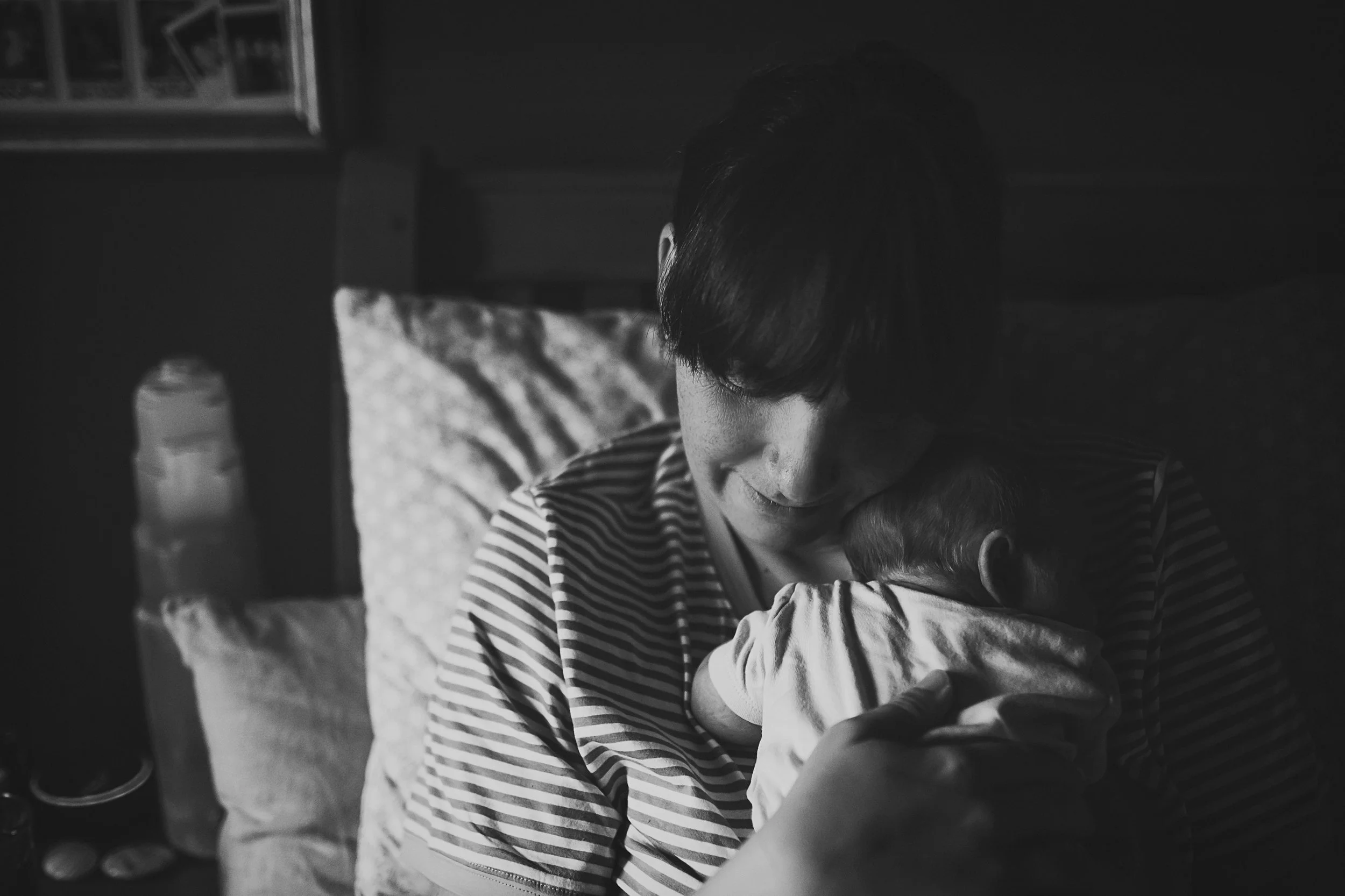 Cuddling the final member of our family