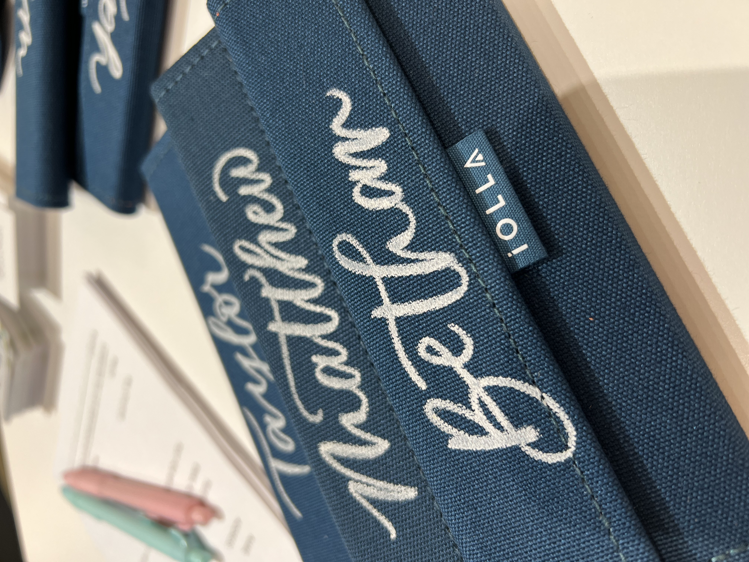 Live in store personalisation of glasses cases 