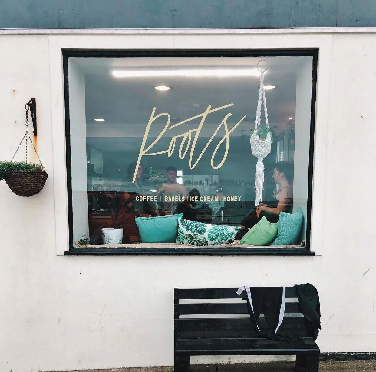 Logo design applied to the premises window