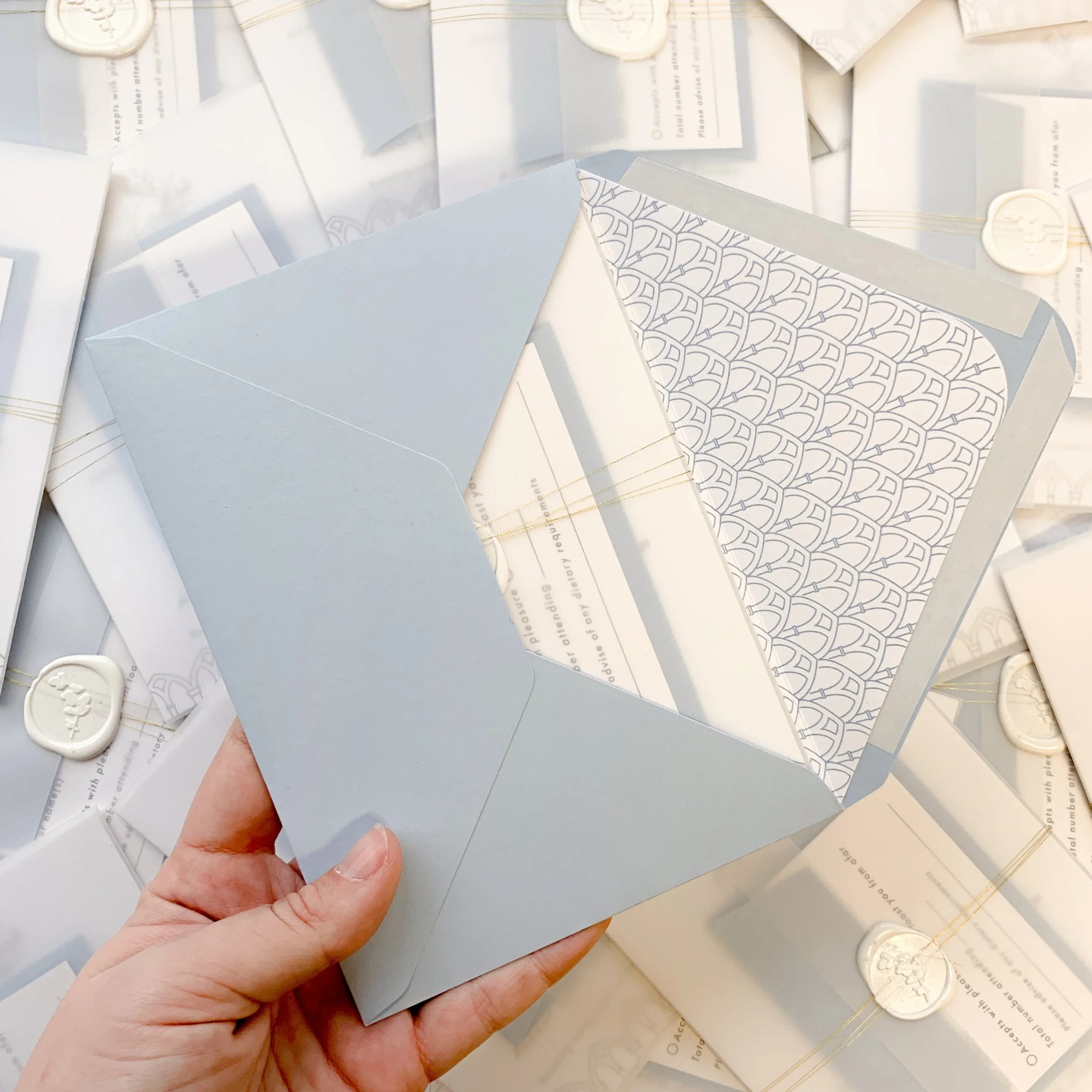Envelope liners give extra wow factor