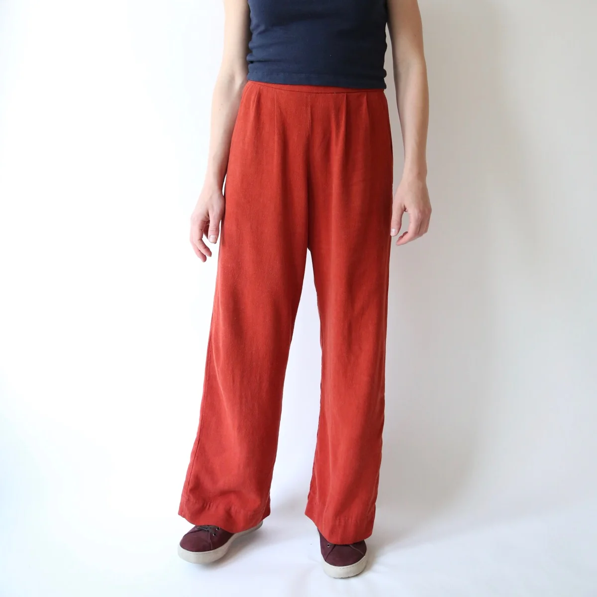 Rose pants in viscose-linen