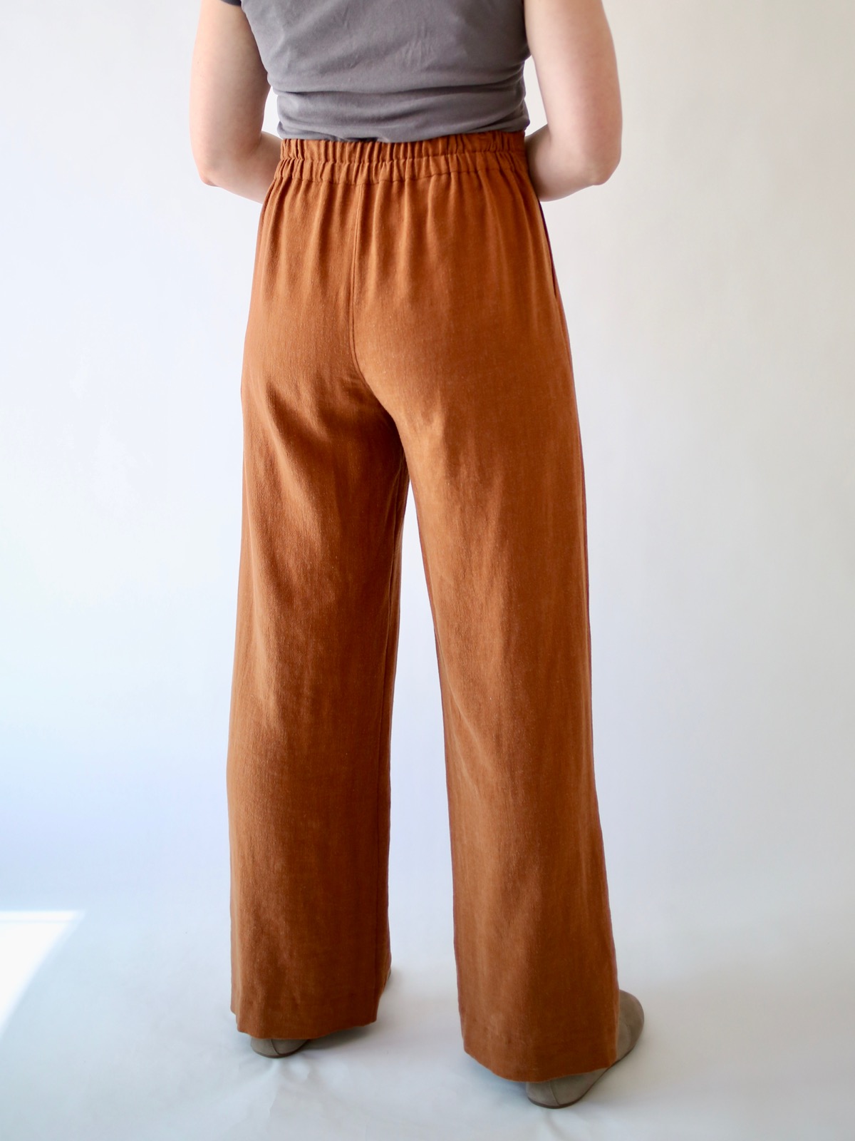 OutTop Linen Cotton Pants for Women's Elastic Waist Pants India | Ubuy