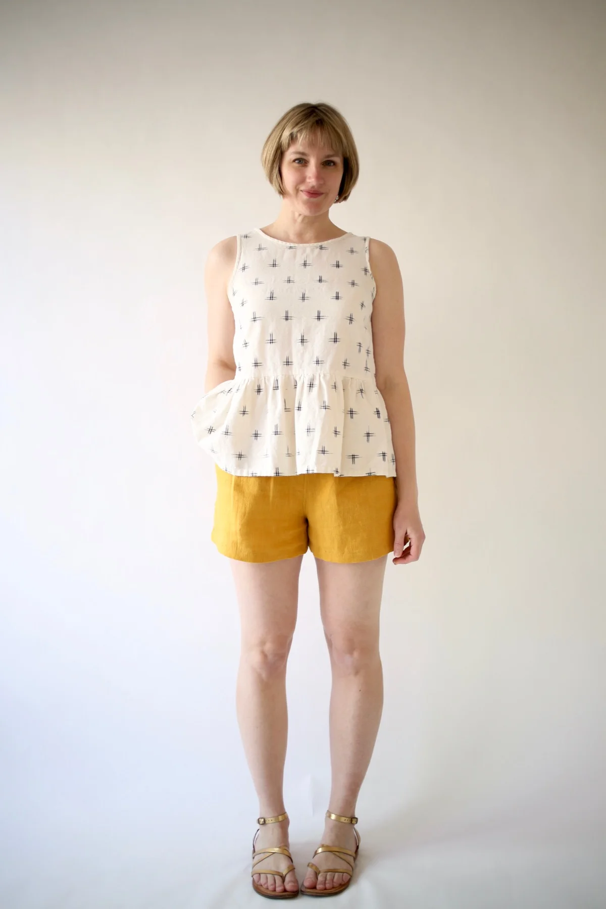 KNIT SHORTS ROSE_GREY main image 0