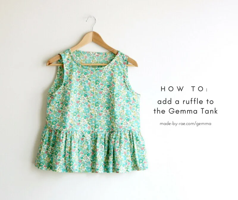 How to add a ruffle to the Gemma Tank