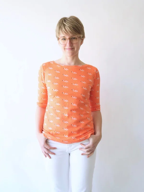 Flamingo Boatneck Tee