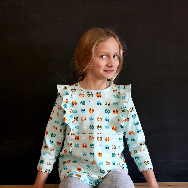 Issie Top in Sidewalk Knits