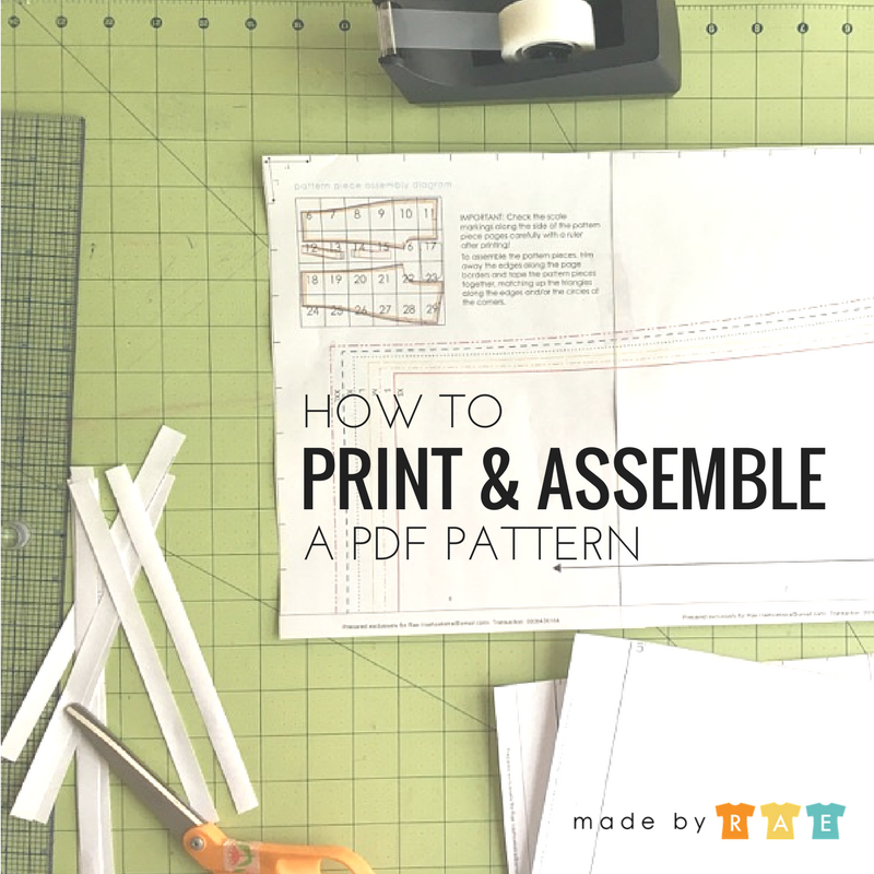 How To Assemble PDF Patterns Quickly & Efficiently