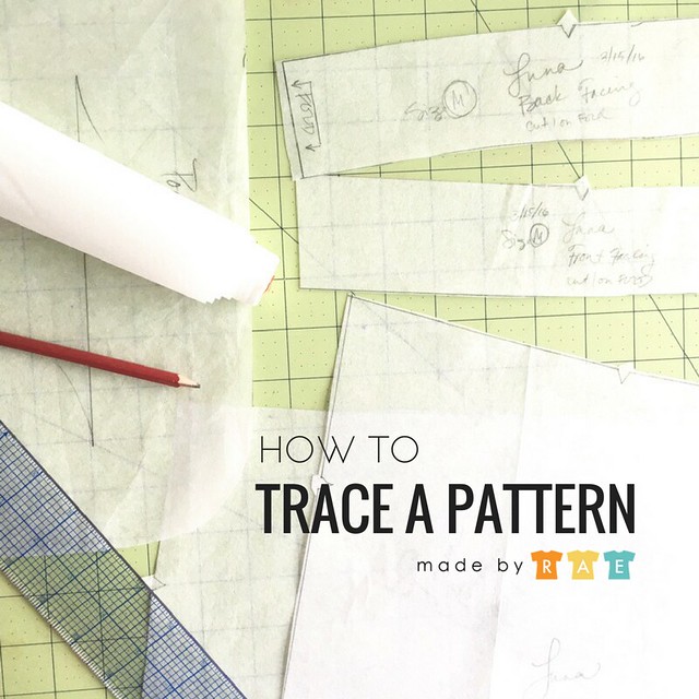 Using Tracing Paper on a Sewing Pattern