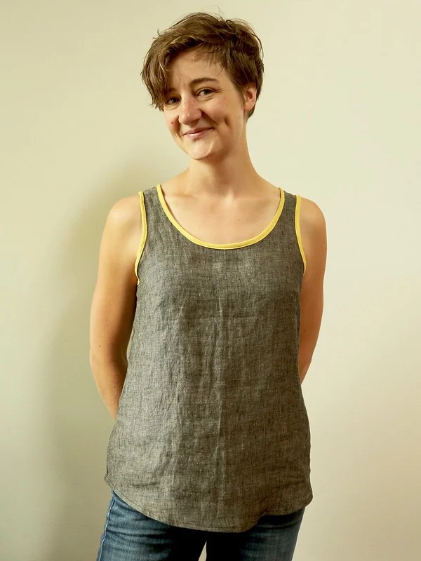 Linen Gemma with Yellow Binding