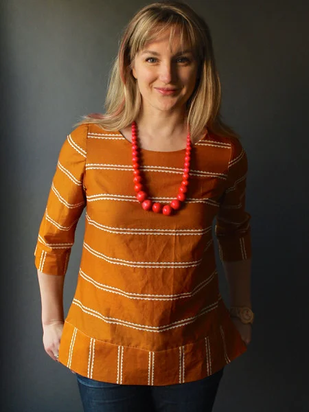 Voile Beatrix with contrast bands