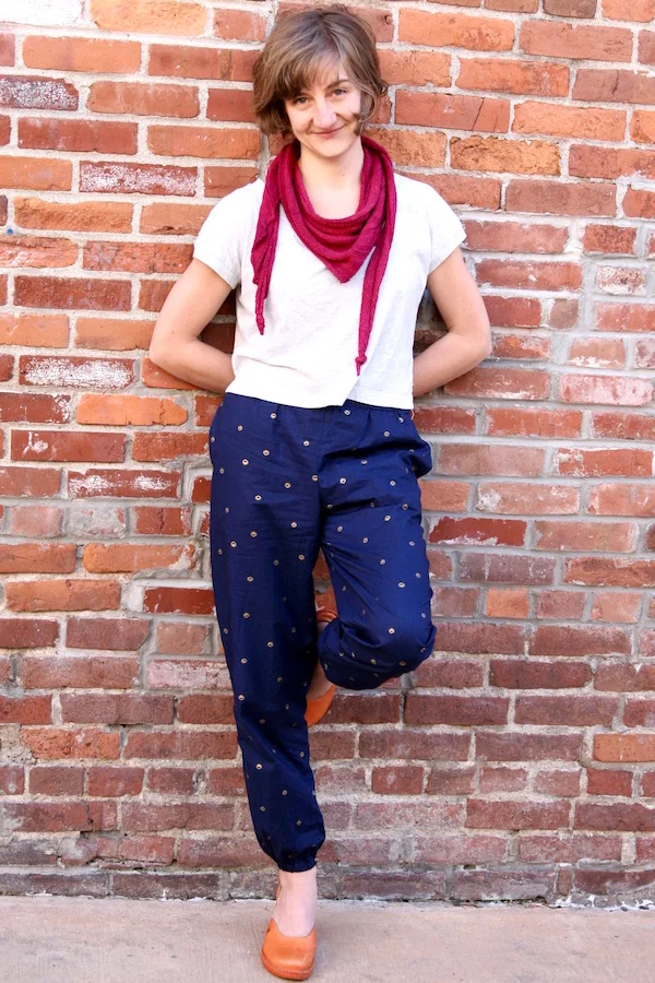 Jess made Mesa lawn Luna Pants too!
