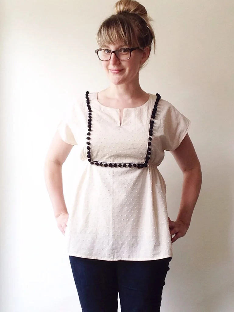 Bianca Top with poms