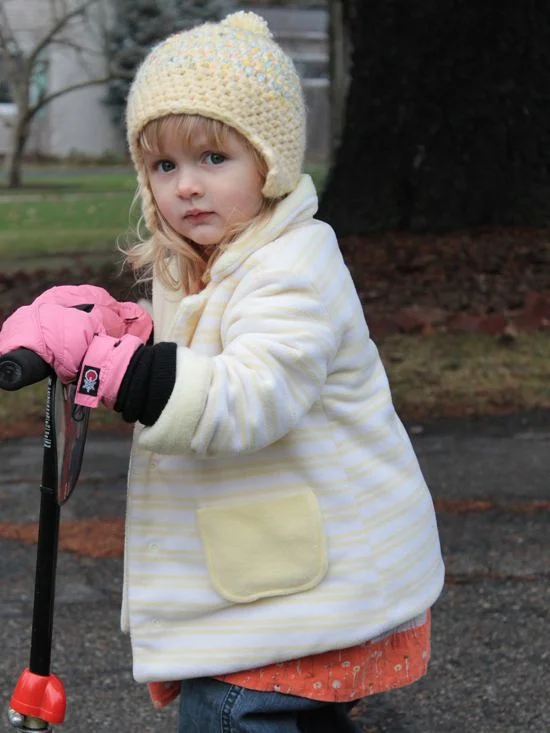 KNIT project: Little Yellow Fleece Jacket