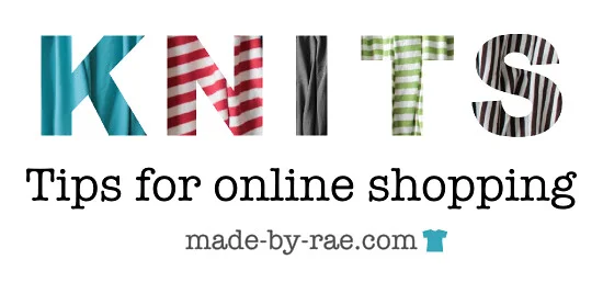 Rae talks about shopping for knit fabrics online