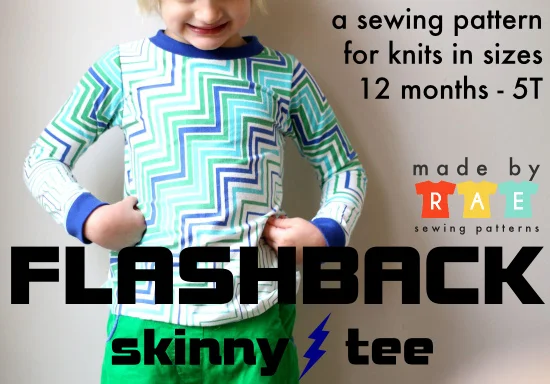 Flashback Skinny Tee Sewing Pattern is here!