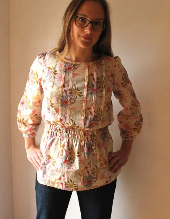 Sparkler Top with Pleats