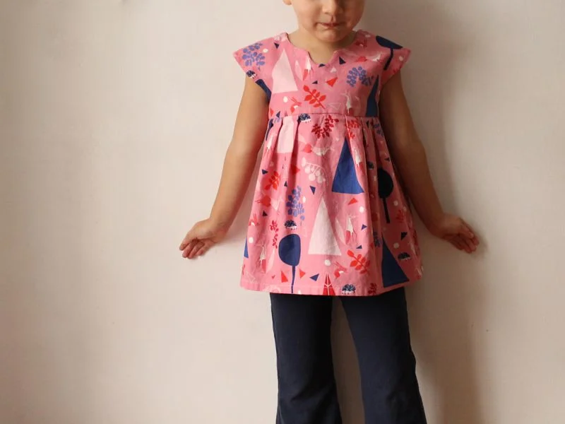 Geranium Top (with Bunnies)