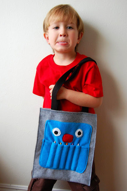 Guest Tutorial: Monster Art Tote by Marigold