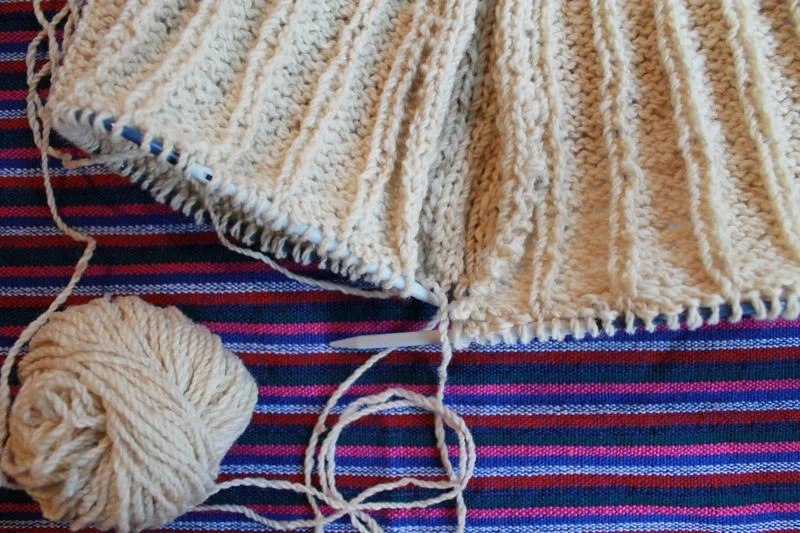 Knitting, my holiday hobby