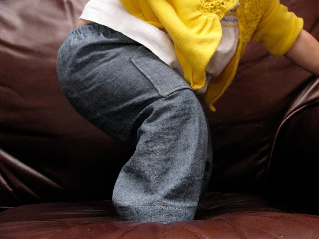 Chambray Baby Pants for Baby C
