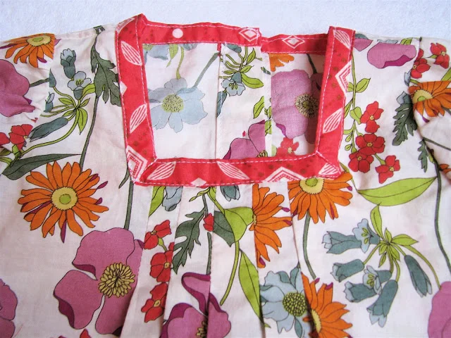 Floral Squareneck Baby Blouse