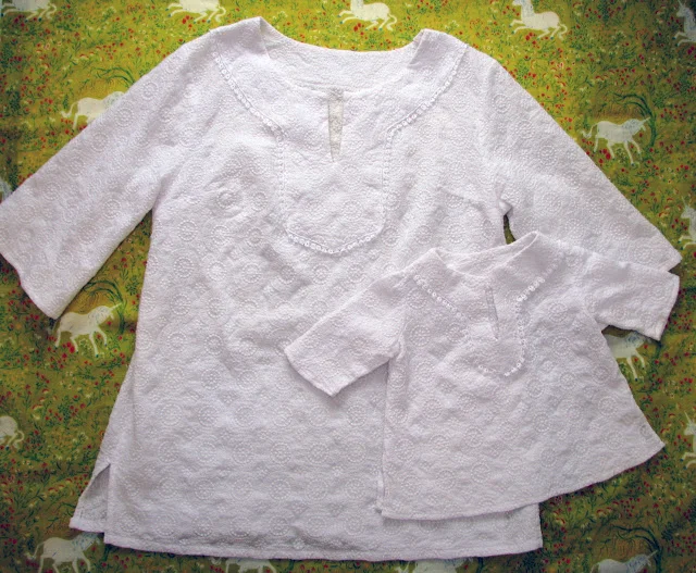 White Coverups for Rae and Clementine