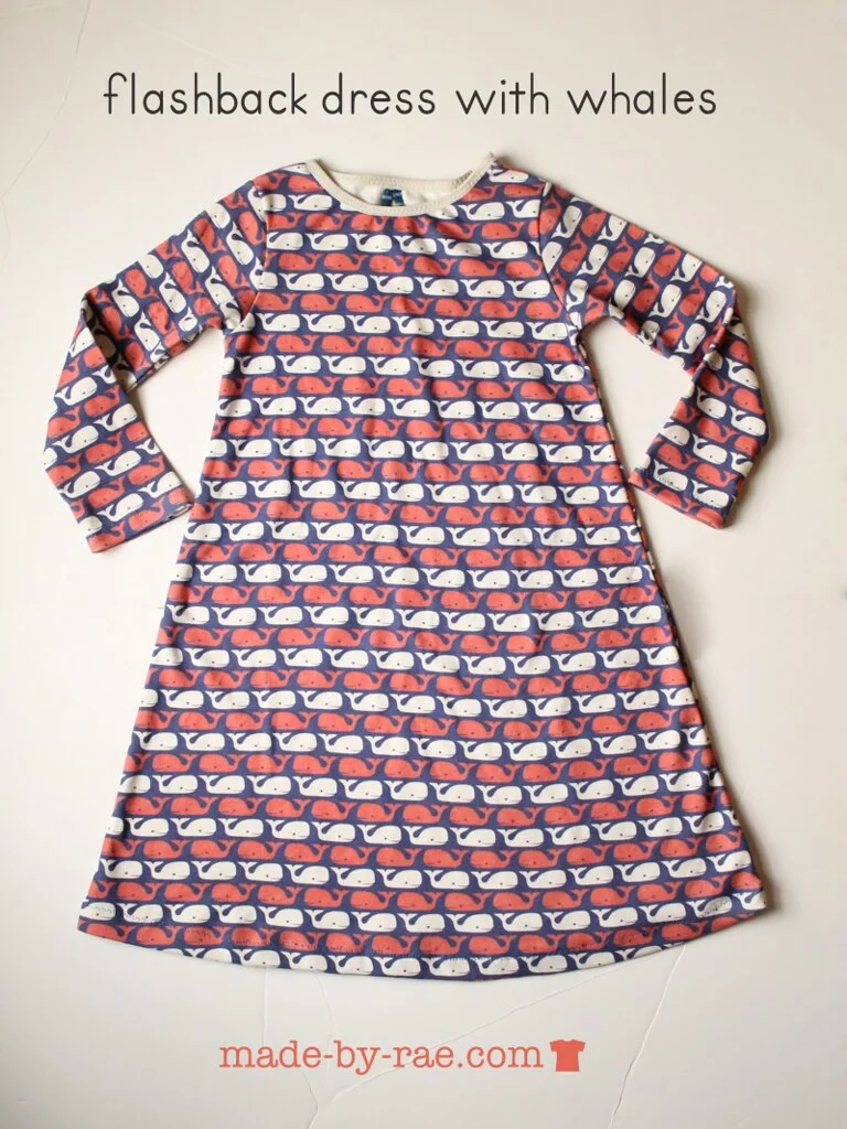 Whale Dress from Flashback Tee pattern