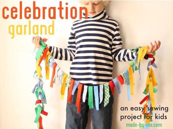 Celebration Garland: a sewing project for the boy!