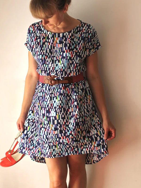 Blue Rayon Staple Dress