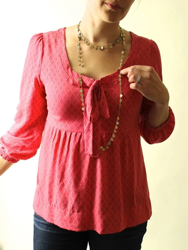 Pink Washi top with a little bow