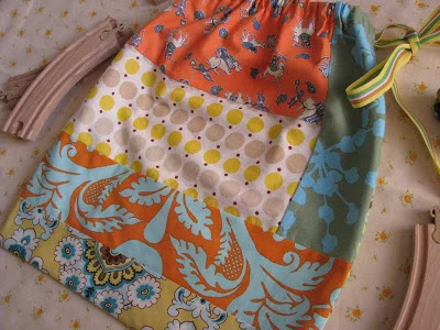 Toy Bag from Spoonflower Swatch