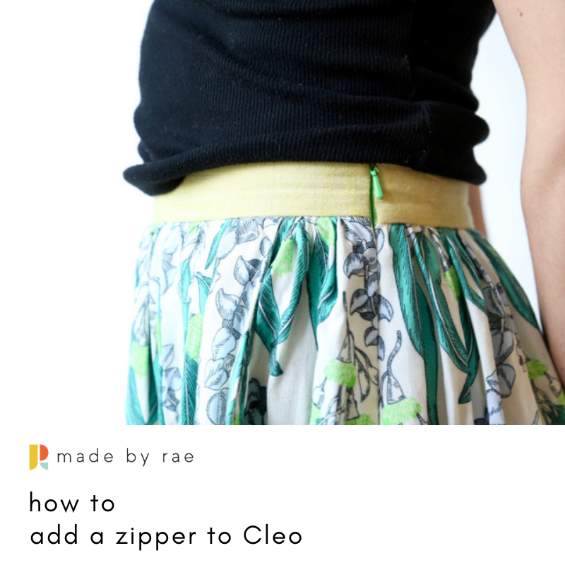 How to add a zipper to Cleo — Made by Rae