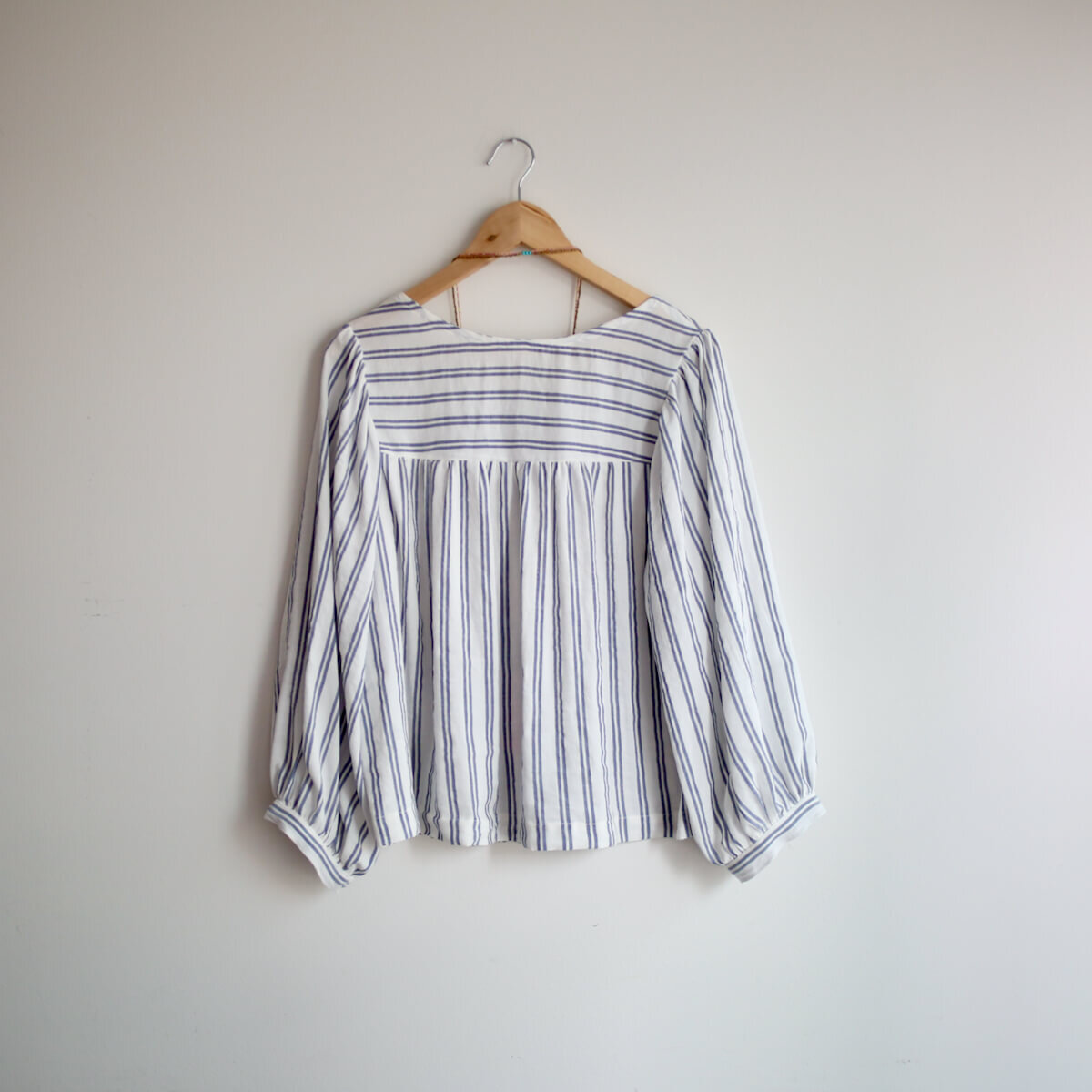 Striped Ruby Top with sleeves — Made by Rae