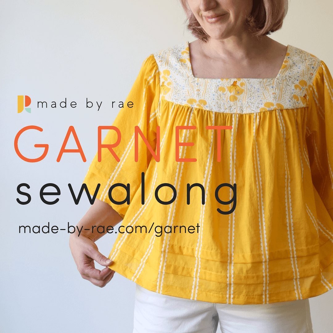 Let&rsquo;s sew Garnet together!! The Garnet Sewalong is next week starting on Monday on my blog and Substack, step by step photos and instructions for sewing this fun pattern for spring!
💛
I&rsquo;m trying something new for this sewalong: If you wo