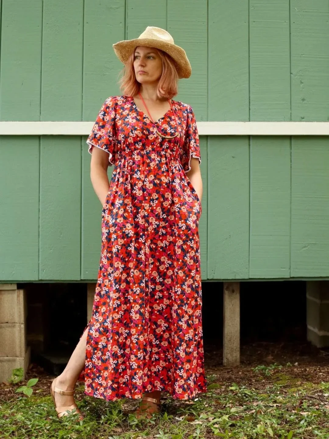 ✨ Posted this rayon maxi dress - an early Sapphire pattern prototype - on my blog and Substack today ✨ 
If you want a peek into the process, I wrote about what stayed the same and what changed between this design and the final pattern.
#MBRsapphire