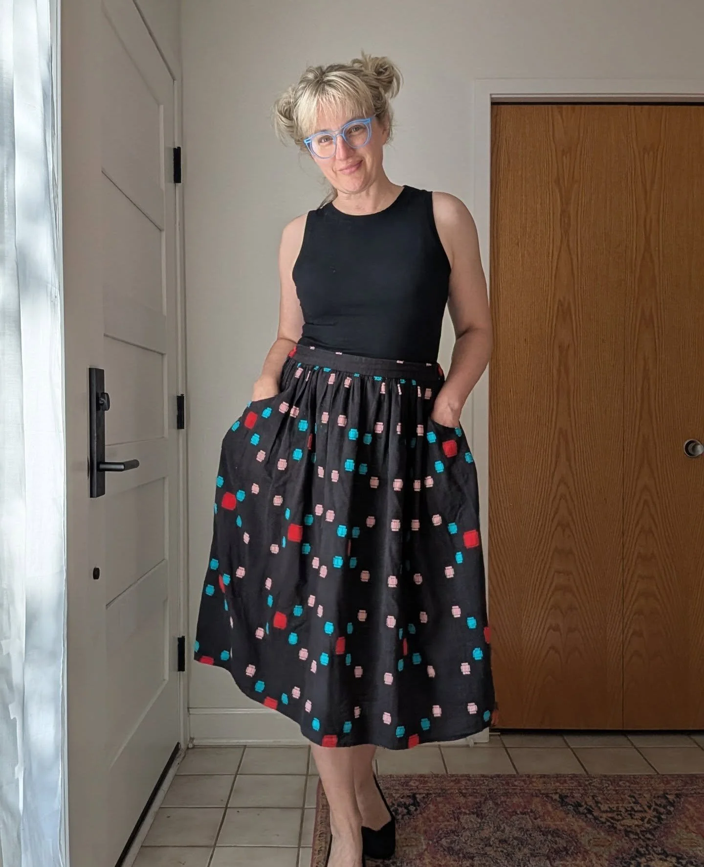 Me Made May / Cleo skirt, two days in a row

#raemademay #MBRcleo #cleoskirtpattern