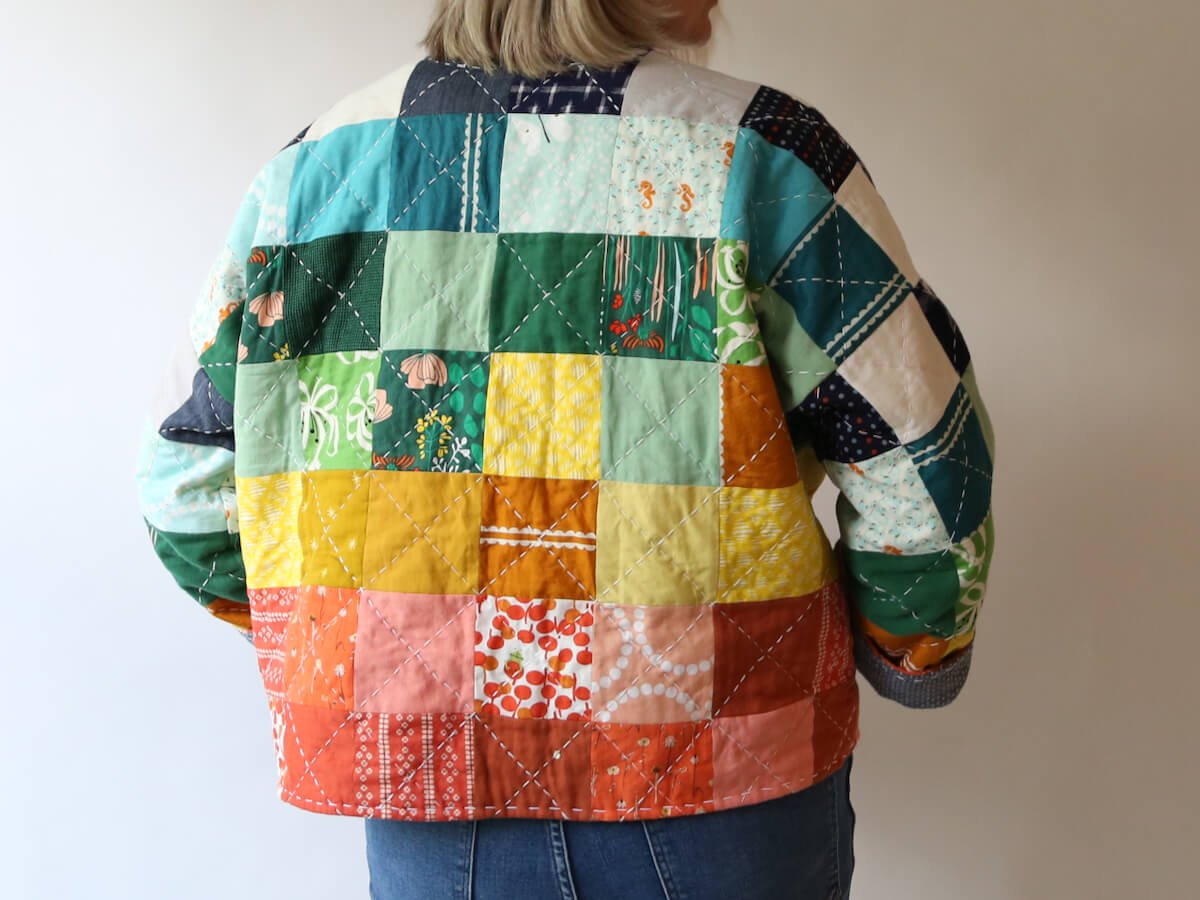 Finished: Quilted Rainbow Coat — Made by Rae
