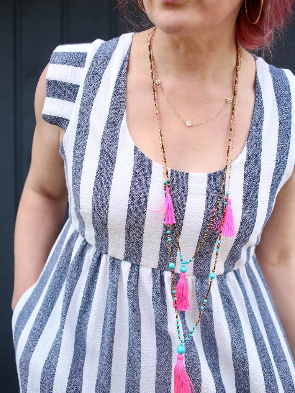 Striped Trillium Maxi Dress  Made by Rae