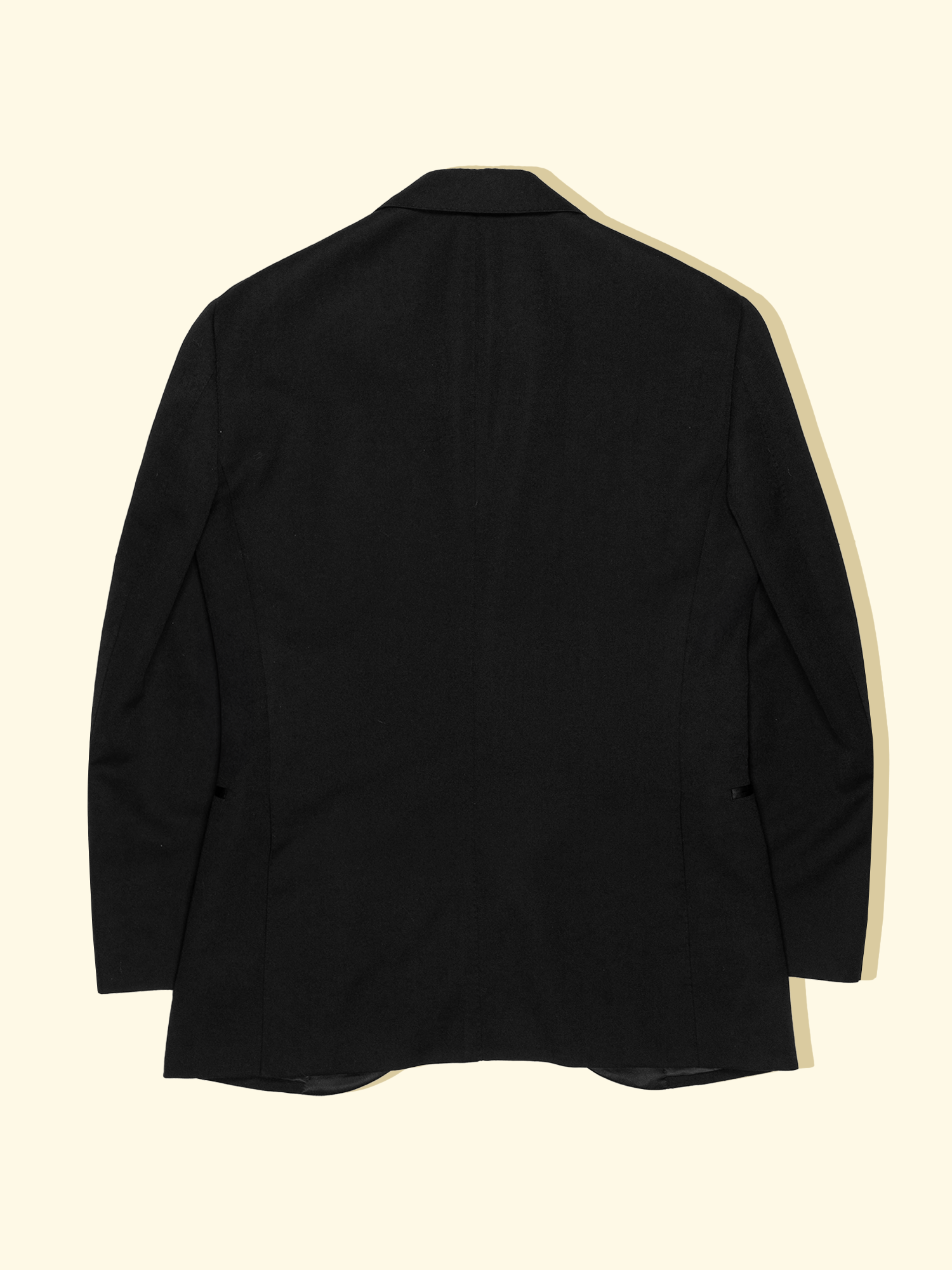 Wool Barathea Tuxedo Single-Breasted Jacket - Black — The Anthology