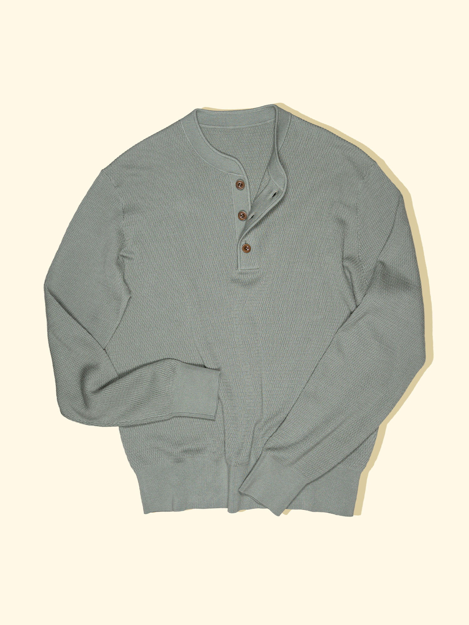 Henley Shirt - Celadon Green