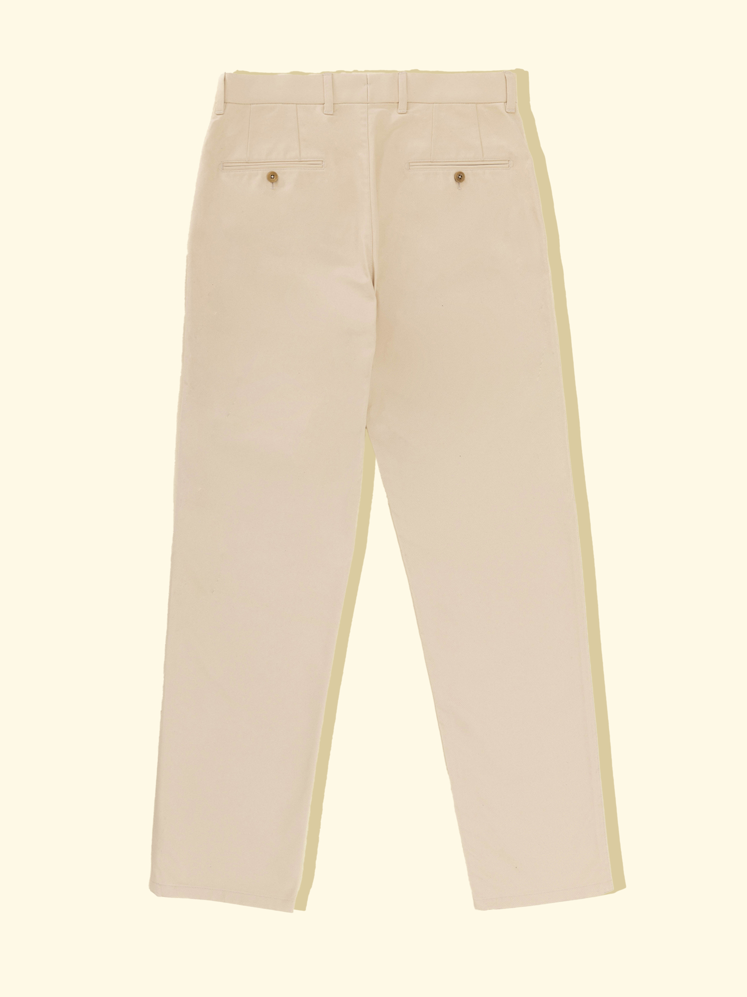 Flat Front Dress Chinos - Ecru The Anthology Flat Front Dress Chinos - Ecru The Anthology